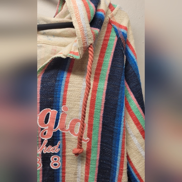 American Crown Multicolored Poncho Hoodie XL rugged with Georgia graphic - Picture 7 of 9